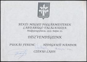 1995-1997 Békés Megyei Polgármesterek Labdarúgó Találkozója, Medgyesegyháza, Szeghalom, emléklapok r...