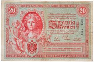 1900. 20K T:III
Hungary 1900. 20 Korona C:F
Adamo K15