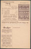 1936 Bp., Dreher Kőbányai Serfőzde és Csokoládégyár Rt. reklámnyomtatványa