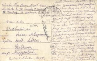 1917 M. kir. 9. Honvéd Gyalogezred 9. század III. zászlóalj III. szakasz katonái, csoportkép / WWI H...