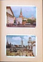 44 db MODERN szovjet városképes lap albumban / 44 modern Soviet town-view postcards in album