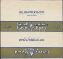 Csemege töltött csokoládé punch, Csemege Édesipari Gyár, csokipapír,  + Valódi Szultán Fügekávé papí...