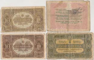 1848. 5Ft "Kossuth bankó" barna + 1920. 1K + 2K + 10K (2x) + 20K + 1923. 1000K "8 FIL...