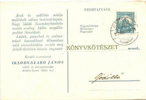 Alsóörs, Iklódy-Szabó János szőlő és pincegazda reklámlapja (EK)