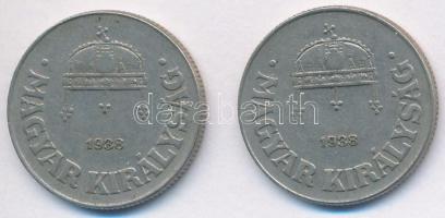1938. 50f Cu-Ni (2x) T:2