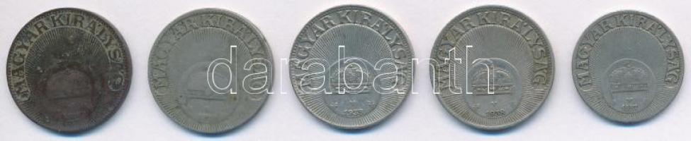 1926. 20f Cu-Ni + 1927. 10f Cu-Ni + 20f Cu-Ni + 1938. 20f Cu-Ni (2x) T:2,2-,3