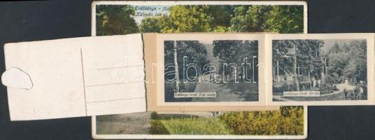 Erdőbénye-fürdő, Kálmán lak, kiadja Mautlinger Miklós, leporello képeslap (b)