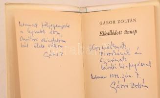 Gábor Zoltán: Elkallódott Ünnep. Budapest, 1971, Magvető Könyvkiadó. Kiadói egészvászon kötés, kiadó...