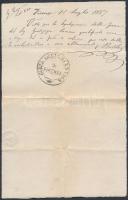 1887 Firenze, Keresztelési anyakönyvi kivonat olasz nyelven / 1887 Florence, Birth certificate