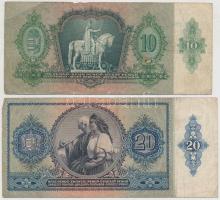 1930. 100P + 1932. 50P + 1936. 10P + 1941. 20P mind hamis "STANDSCHÜTZEN BATALLION - 084 WERMAC...