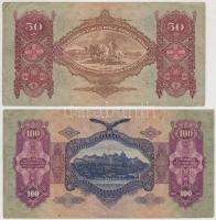 1930. 100P + 1932. 50P + 1936. 10P + 1941. 20P mind hamis "STANDSCHÜTZEN BATALLION - 084 WERMAC...