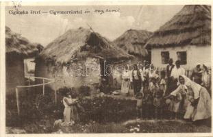 Nagykeszi, Velke Kosihy; Cigánytábor / gypsy camp, folklore