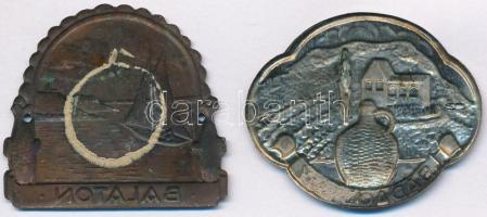 DN "Balaton" + "Badacsony" 2db fém jelvény, függesztés céljából lyukasztva (39x3...