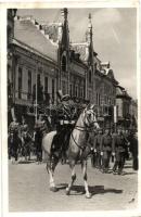 1940 Szatmárnémeti, Satu Mare; bevonulás, Horthy Miklós / entry of the Hungarian troops