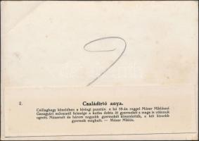 cca 1910 Kissing-puszta, a családirtó anya. Bűnügyi sajtófotó, hátoldalán feliratozva, saroktörés, 1...