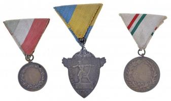 ~1930. 3db klf "MOVE (Magyar Országos Véderő Egylet)" díjérem, mindhárom mellszalagon, köz...