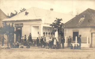 1925 Dunamocs, Moca; Zajos Mihály üzlete és dohányárudája / shop, tobacco shop, photo (EK)