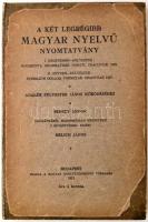 A két legrégibb magyar nyelvű nyomtatvány. Adalék Sylvester János működéséhez. Semsey Andor adományából hasonmásban közzéteszi s bevezetéssel kíséri Melich János. Budapest, 1912, Magyar Nyelvtudományi Társaság, VII+64+92 p. Átkötött kemény papírkötés. Trócsányi Zoltán (1886-1971) nyelvész, irodalom és könyvtörténész, műfordító, könyvtáros saját kezű névbejegyzésével, dátumozással (1912).