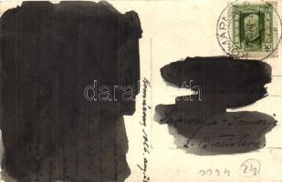 1926 Komárom, Komárno; Helyiérdekű csavargőzös, kikötő / steamship, port, photo