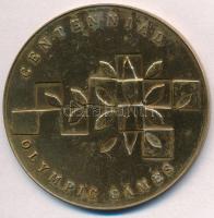 Amerikai Egyesült Államok 1996. "XXVI. Olimpia - Atlanta" sárgaréz emlékérem (60mm) T:2 pa...