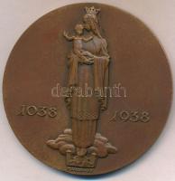 Madarassy Walter (1909-1994) 1938. "Székesfehérvári Szent István" Br emlékérem. "SANC...