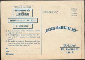 1931 A Kígyósi kamarazene kőr ismertetője. levelezőlapként elküldhető 8p