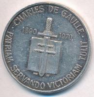 Franciaország DN "Charles de Gaulle" jelzett Ag emlékérem (14,85g/0.999/34mm) T:2- ü.
Fra...