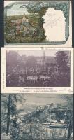 6 db RÉGI képeslap, osztrák városok és belga uralkodók / 6 old postcards, Austrian towns and Belgian royalties