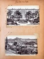 160 db RÉGI francia városképes lap albumban / 160 old French town-view postcards in album
