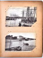 160 db RÉGI francia városképes lap albumban / 160 old French town-view postcards in album