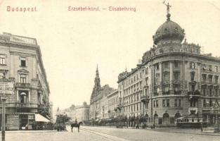 Budapest VII. Erzsébet körút, villamos, Városi vasút megállóhely (EK)