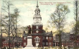 Philadelphia, Barry monument, Independence hall (Rb)