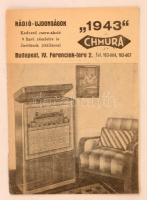 1943 Chmura rádió újdonságok képes katalógus