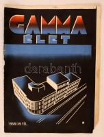 cca 1930 Gamma élet c, kiadvány borítójának próbanyomata. Ofszet. N. Jelzéssel. 25x33 cm