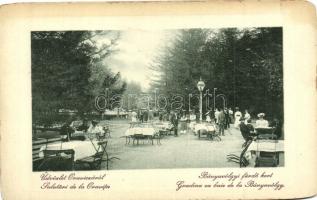 Oravica, Oravita; Bányavölgyi fürdő kert étterem, W. L. 1213. / spa restaurant garden (b)