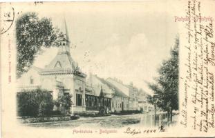1899 Pöstyén, Piestany; Fürdő utca / street
