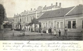 1899 Pöstyén, Piestany; Király sor / street (EK)