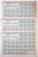 Románia / Bukarest 1922. "Zabolai Faipar Részvénytársaság" részvénye 200L-ről (3x) közülük...