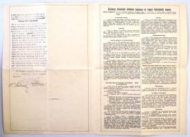 Budapest 1934. "ANKER Általános Biztosító-Részvénytársaság" életbiztosítási kötvénye, kieg...