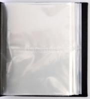 Leuchtturm képeslap album 50 db kettes osztású 2 oldalas lappal, 100/200 férőhely, zöld borítóval / ...