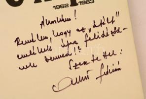 Albert Flórián(1941-2011) aranylabdás futballjátékos aláírása a Nagy Béla: FTC napló 1962-1963 című könyvben. Kiadói papírkötés, kissé kopottas állapotban.