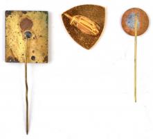 DN "Tungsram 75" zománcozott fém jelvény (17x20mm) + DN "Danuvia - Hungary" zomá...