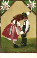 Austrian folklore, children, floral, B.K.W.I. 604-10.