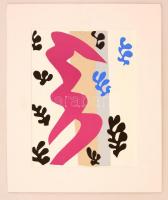 Henri Matisse (1869-1954): Cím nélkül I. Szitanyomat, papír, jelzés nélkül, körbevágva, paszpartuban, 38×29 cm