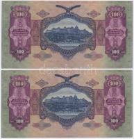 1930. 100P (2x) sorszámkövetők + 1930. 100P csillagos sorszám T:I,III