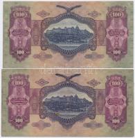 1930. 100P (2x) sorszámkövetők + 1930. 100P csillagos sorszám T:I,III