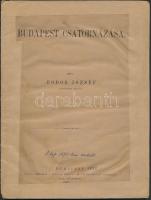 1889 Fodor József: Budapest csatornázása, külön lenyomat a Magyar Mérnök- és Építészegylet közlönye XVIII. kötetéből, 38 p. Borítója javítva