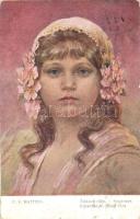 40 db RÉGI motívumlap, Muttich művészlapok, vegyes minőség / 40 old Muttich art postcards, mixed qua...