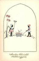 20 db RÉGI motívumlap, Pittius művészlapok, vegyes minőség / 20 old Pittius art postcards, mixed qua...