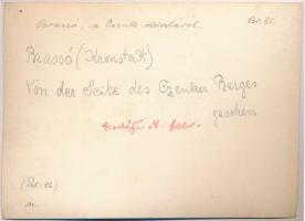 cca 1920 Brassó, Románia, hátoldalon feliratozott fotó, 11x16 cm / Brasov, Romania, photo, 11x16 cm